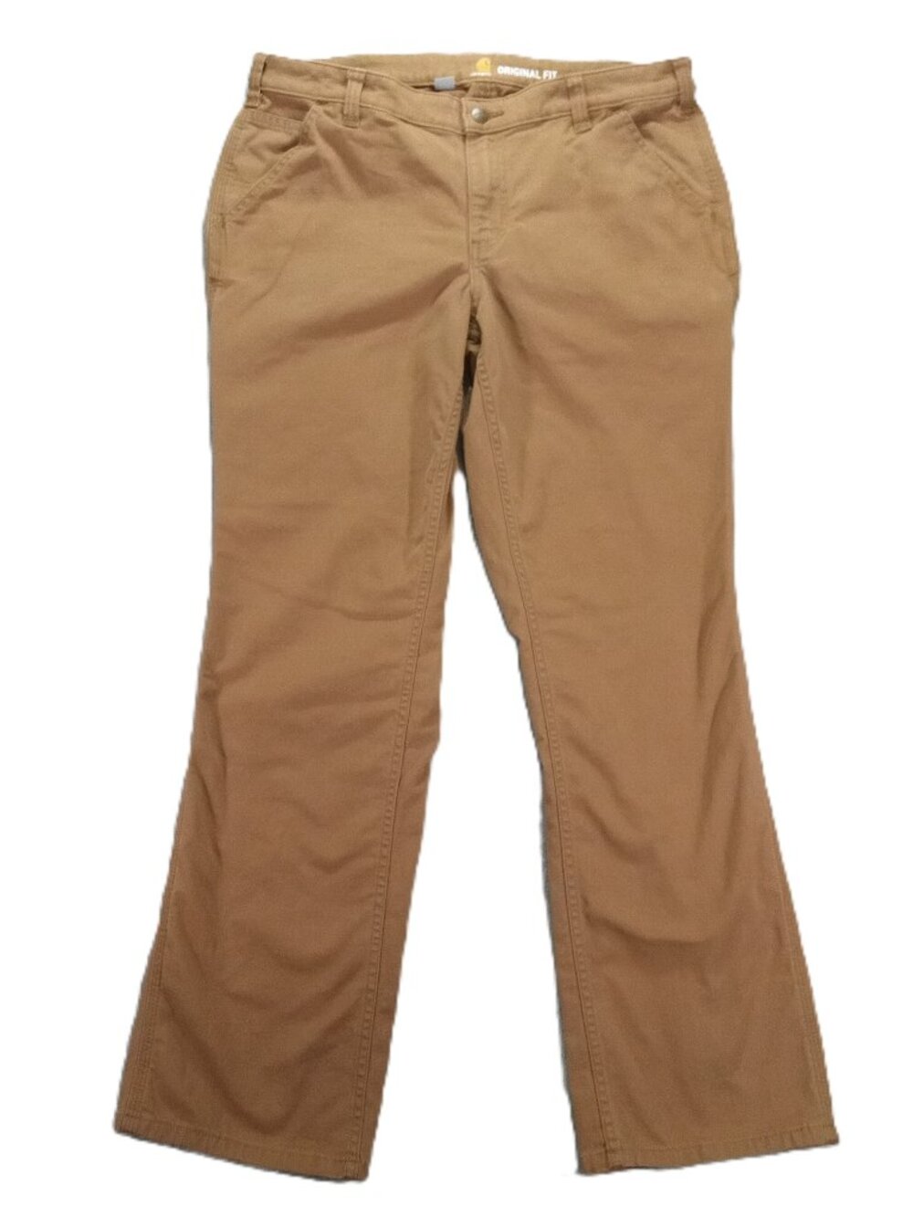 Carhartt Carpenter Pant Women 36x31, Tag 14 R Original Fit Stretch Canvas Tan